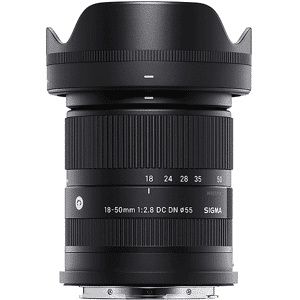 Sigma OBIETTIVO  18-50/2.8 DC DN CANON RF Zoom da viaggio, compatibilità Canon R-Mount