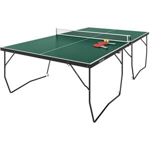 Sportnow Tavolo da Ping Pong Pieghevole con 8 Ruote, 2 Racchette, Palline e Rete, 274x152.5x72 cm   Aosom Italy