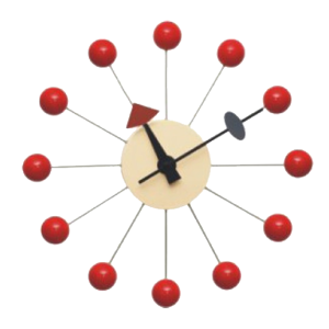Orologio Da Parete Nelson replica   Ball Clock   rosso