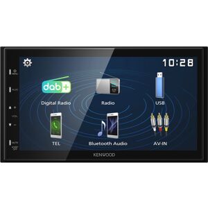 Kenwood Electronics DMX129DAB Ricevitore multimediale per auto Nero 64 W Bluetooth