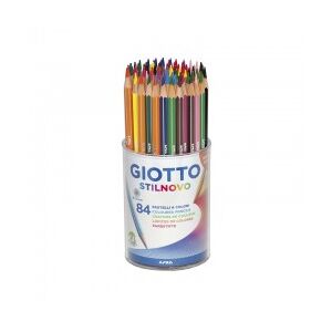 Giotto Stilnovo barattolo 84 pastelli colori assortiti 5165