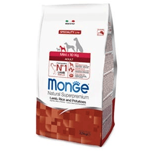 Monge Agnello Riso E Patate Cibo Secco Per Cani Adulti Taglia Piccola Sacco 7,5Kg