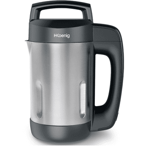 H.KOENIG MXC20 ROBOT DA CUCINA, 850 W, capacità ciotola 1,1 l, Nero e argento