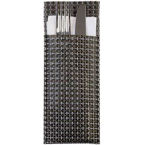 APS Tasche per tovaglioli e posate 24 cm Argento