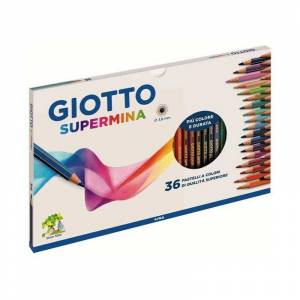 Giotto Supermina   36 Matite Colorate Pastelli Colorati Qualità Superiore Ø3.8mm
