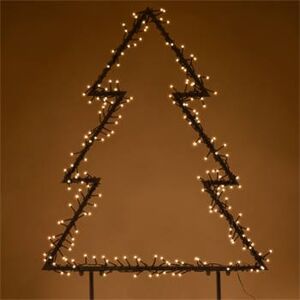 Voss Albero di Natale a LED VOSS.garden - Abete a LED da giardino 90 cm, illuminazione natalizia
