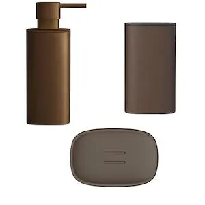 Colombo Design Set Accessori Bronze Trenta Mood Porta Sapone + Bicchiere + Dispenser Codice Prod: B30400c02+b30410c02+b93410c02