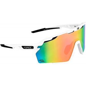 Force Occhiali per bici ciclismo  CYCLONE bianchi lenti blu/viola