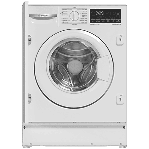 Bosch WKD28490EU LAVASCIUGA INCASSO, Caricamento frontale, 8 kg, 15 programmi, Profondità 53 cm, Giri 1400 rpm, Bianco, livello rumorosità centrifuga 68 dB(A), Classe E
