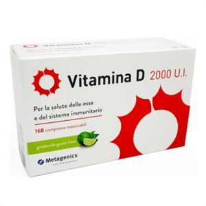 Metagenics Linea Salute delle Ossa Vitamina D 2000 Ui 168 Compresse Masticabili