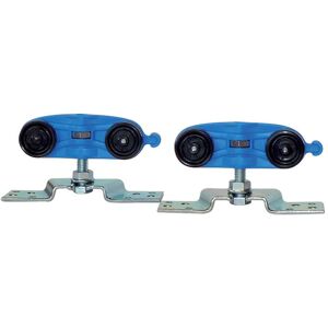 Tecnomat KIT FERRAMENTA SCORREVOLE COMPOSTA DA KIT CARRELLO + STAFFE+VITI+GUIDA PORTA