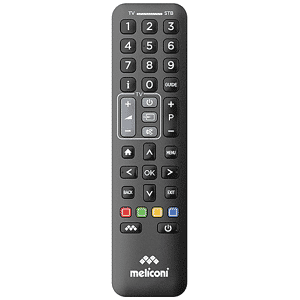 Meliconi CONTROL 2+, telecomando universale 2 in 1. Compatibile con TV e Decoder esterni