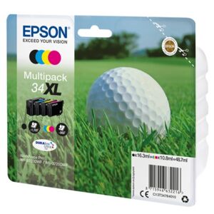 Epson Golf ball Multipack 4-colours 34XL DURABrite Ultra Ink (C13T34764020)