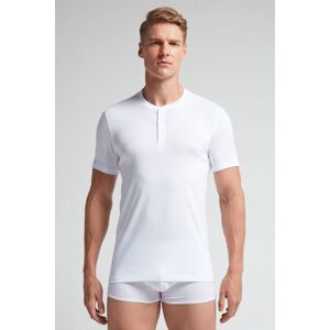 Intimissimi T-shirt a Serafino in Cotone Superior Uomo Bianco Taglia XL