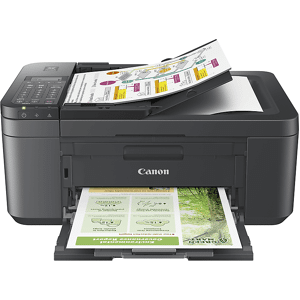 Canon Stampante Inkjet Multifunzione 4 in 1 a colori  PIXMA TR4755i, A4, Fronte retro automatico, WiFi, Nera