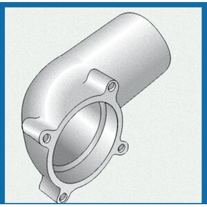 Fondital Curva di Partenza Per Scarico Sdoppiato 35 mm Per Stufe Convettive