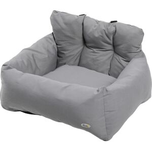 allmypets A232145ao87 Seggiolino Auto Per Cani Piccoli Sfoderabile E Lavabile Con Cinghie Di Sicurezza Colore Grigio Scuro - A232145ao87