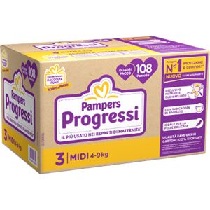 Pampers Quadri Progressi Midi X108