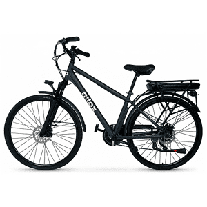 NILOX Bicicletta Elettrica Citibike  J6, ruote da 28",velocità max 25 Km/h, motore 250W, autonomia fino a 50Km, batteria 10000mAh, verde