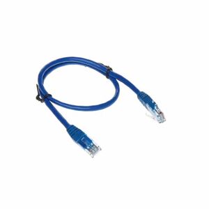 Cavo Di Rete Utp Cat 5e Blu Patch Cord 0,5mt Connettori Rj-45