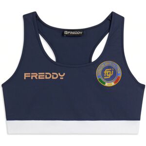 Freddy Top Sportivo Bambina Italia FGI in Jersey di Nylon Dark Sapphire-White Junior 10 Anni