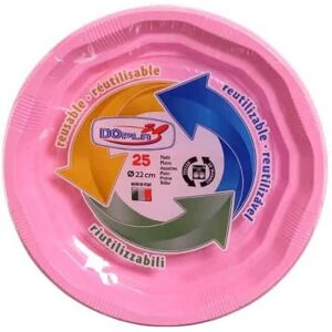 Scodinzolando Piatti Fondi Rosa DOPLA - 25 Pezzi per la Tua Casa