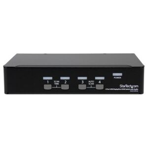 STARTECH - SERVER MANAGEMENT StarTech.com Switch KVM DisplayPort USB a 4 porte con audio (SV431DPUA)