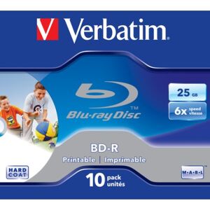 Verbatim BD-R SL 25GB 6x Printable 10 Pack Jewel Case 10 pz (43713/10)
