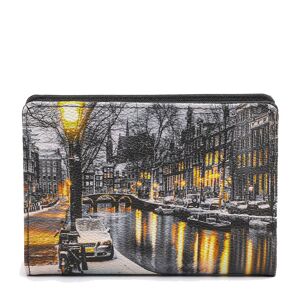 Y Not? Card Wallet Grande Y NOT YES-635 stampa Amsterdam Snow