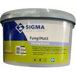 Pittura resistente alle muffe all’acqua per Interni Sigma – FungiMatt