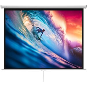 Homcom Schermo per Proiettore 84" Formato 4:3, Angolo di 160° e Montaggio a Soffitto o Parete