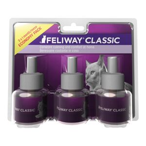 CEVA SALUTE ANIMALE SpA Feliway Classic Ricarica 3 Pezzi da 48ml - Feromone per Gatti Stressati