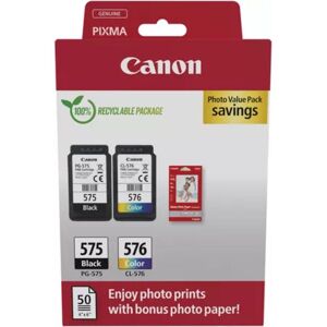 Cartuccia stampante Canon PG-575 + CL-576 photo value pack - Nero + 3 colori Multipack