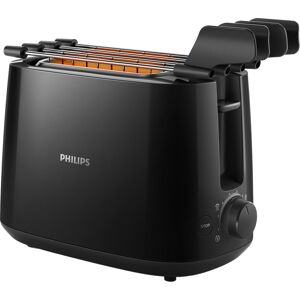 Philips Hd2583/90 Tostapane 2 Fette Potenza 600 Watt Con Vassoio Raccogli-Briciole Colore Nero - Hd2583/90 Daily Collection