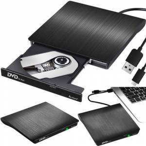 Izoxis LEttore DVD Unità esterna + Masterizzatore CD/DVD con cavo USB 3.0