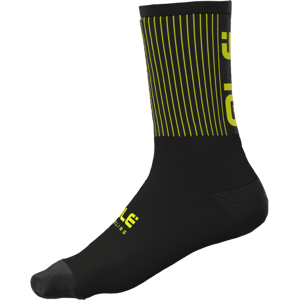 ALE' Calzini invernali  18 cm PRIMALOFT FENCE nero giallo fluo 2023