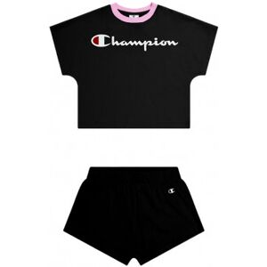 Champion Completo Sportivo T-Shirt + Shorts Nero Bambina XS