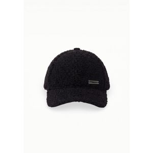 Freddy Cappellino Baseball in Pelliccia Sherpa da Donna Nero Donna Unica