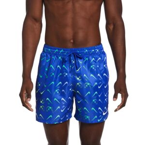 Nike Costume da Bagno pantaloncini Shorts UOMO Swim Volley Swoosh 5 Azzurro