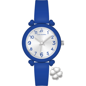 Luca Barra OROLOGIO DONNA BLU CON CHARM QUADRIFOGLIO