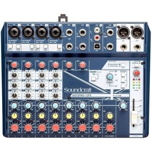 Mixer analogico USB Soundcraft Notepad-12FX con effetti Lexicon