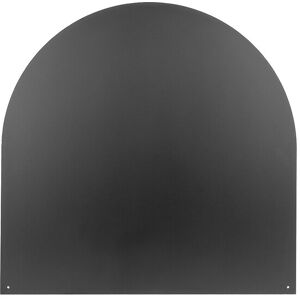 la ferrotecnica Piastra Salvapavimento Semitonda Protezione per Stufe e Camini in Ferro 74x74 cm...