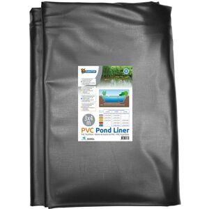 SUPERFISH TELO PVC NERO ATOSSICO ANTI UV LAGHETTO GIARDINO SPESSORE 0,5 MM 3X4 M