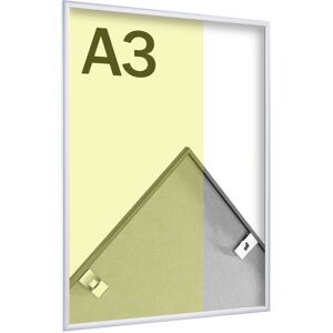 SPRINTIS 1 Cornice per foto in alluminio, stirene trasparente argento   A3 29,7 x 42 cm   opaca, alluminio, PS, MDF