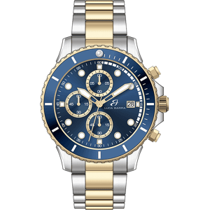 Luca Barra OROLOGIO UOMO IN ACCIAIO E IP GOLD CON QUADRANTE BLU