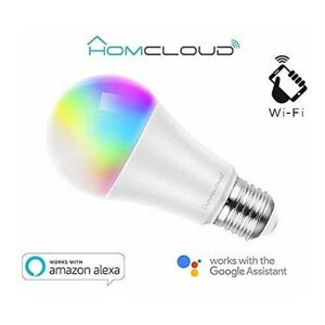 Homcloud Lampadina Led Smart Wi-Fi RGB+CCT E27 Dimmerabile Wifi 1050 Lumen 11W