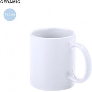 Tazza Impex bianca 370 ml in ceramica con scatola regalo Personalizzate o neutre