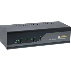 InLine Switch KVM Desktop , 4 porte, Dual Monitor, HDMI, 4K, USB 3.0, Audio [62654I]