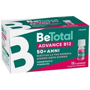 Be-Total Advance B12 Integratore Vitamina B12 Vitamina B Zinco, 15 Flaconcini