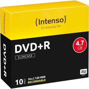 Intenso 4111652 Dvd+R da 4.7 GB, Argento, Slimcase